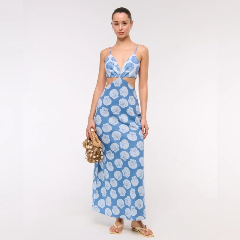 A&F Julia Slip Cutout Maxi Dress A&F Julia Slip Cutout Maxi Dress